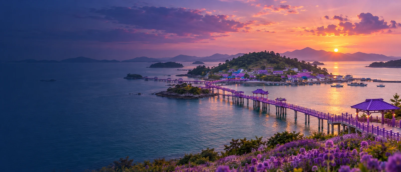 Island landscape in Shinan, South Korea