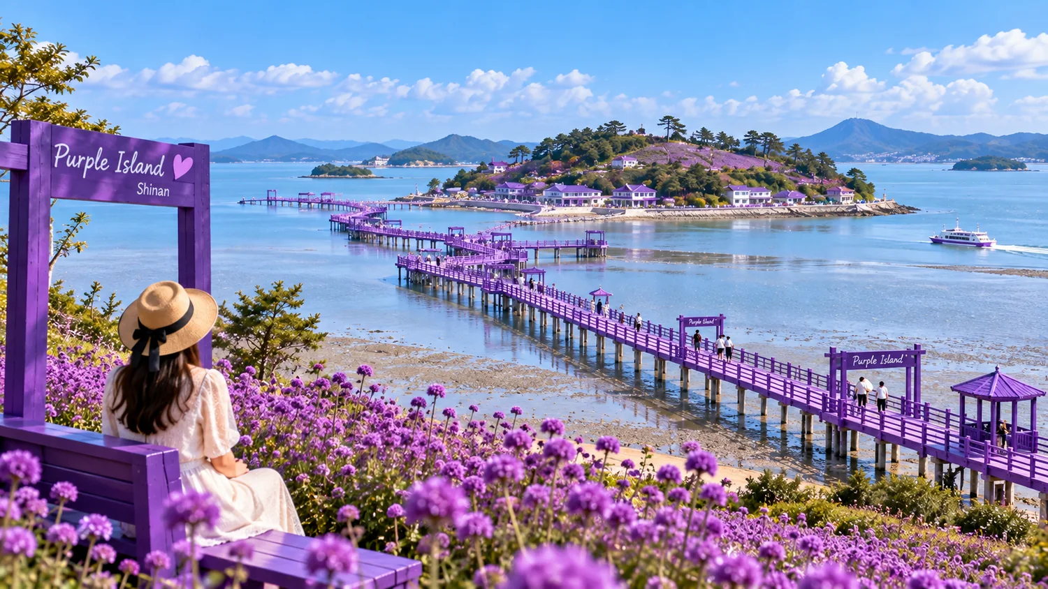 Island scenery in Shinan, Jeollanam-do, South Korea
