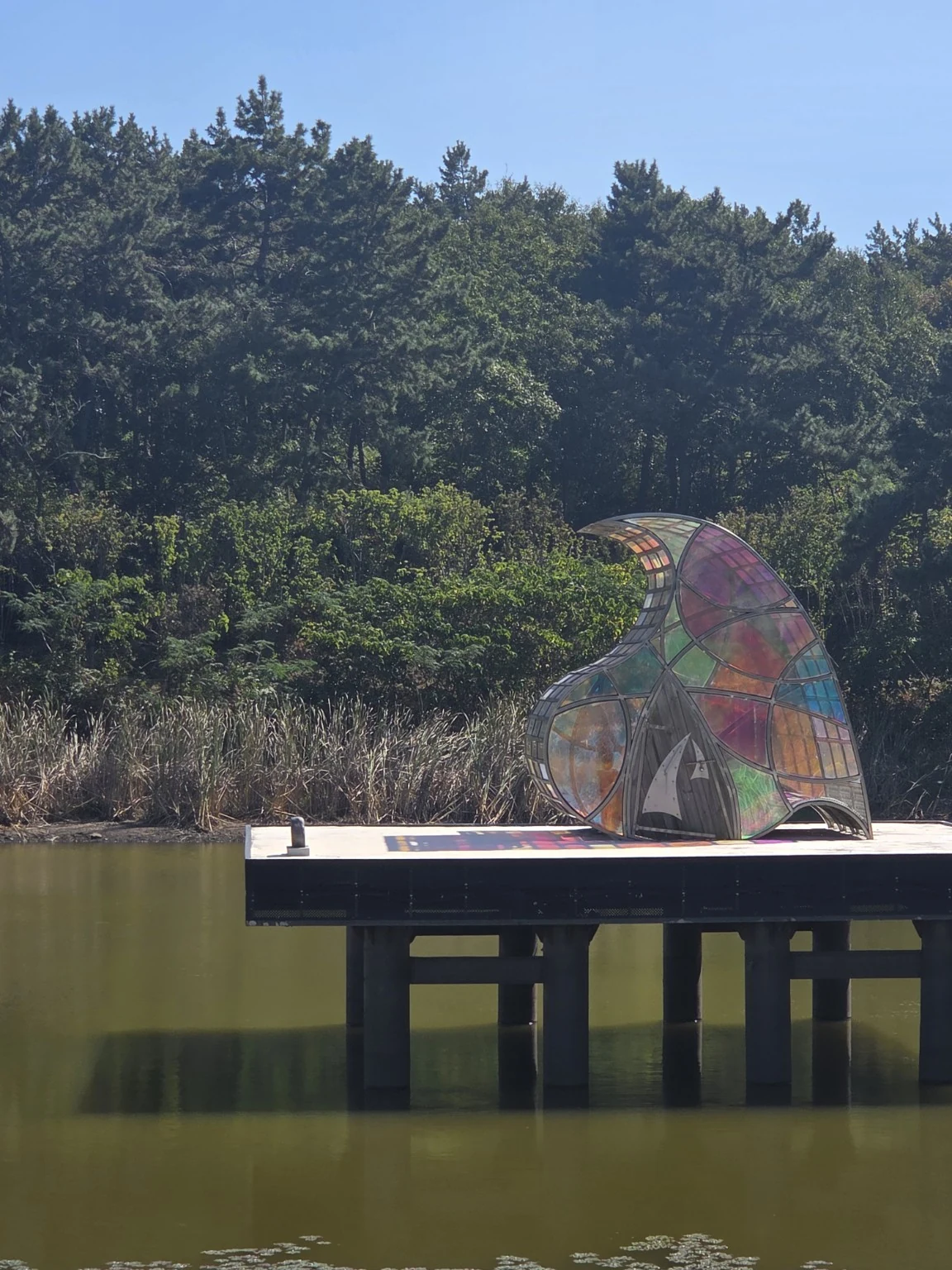 Island landscape and architecture along the 12 Apostles trail in Shinan