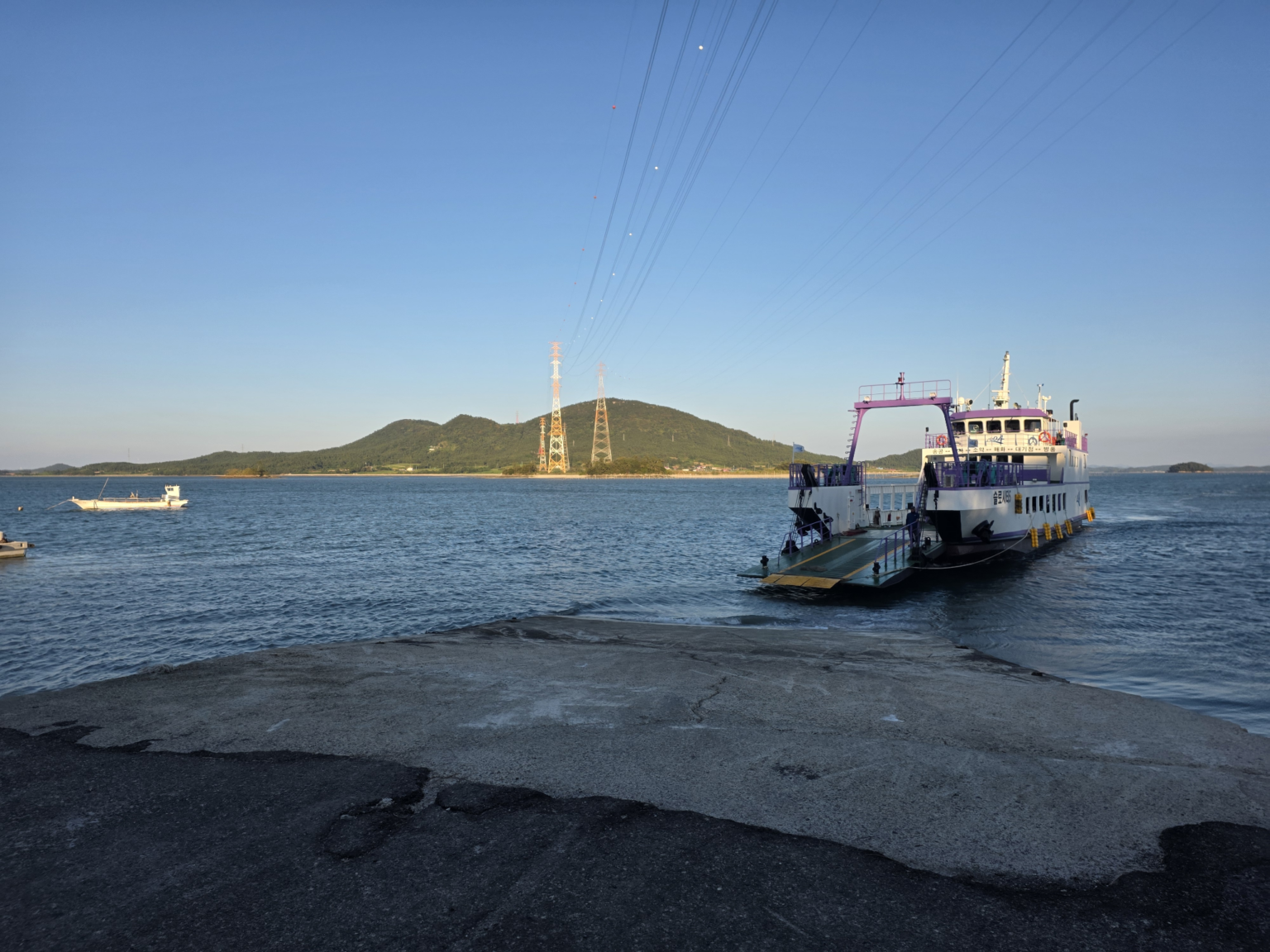 Ferry at Songgong Port before departing for the Soakdo island journey